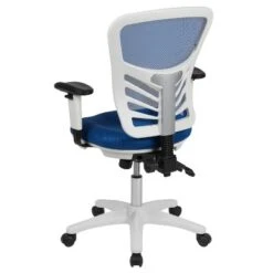 Emma And Oliver Mid-Back Mesh Triple Paddle Swivel Ergonomic Office Chair With Adjustable Arms -Smart Office Sets GUEST d528ba1d 5b06 4095 9f5b a44ebfe3f109