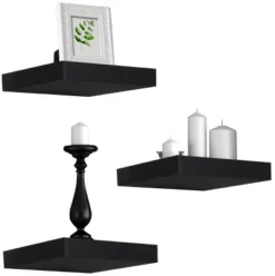 Sorbus Decorative Floating Shelves Black -Smart Office Sets GUEST d544a282 0018 4fa1 90b0 d85a13d02e03