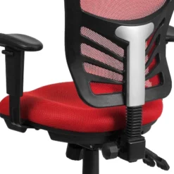 Emma And Oliver Mid-Back Mesh Triple Paddle Swivel Ergonomic Office Chair With Adjustable Arms -Smart Office Sets GUEST d5ea6492 5137 46d5 8942 fc3db6822795