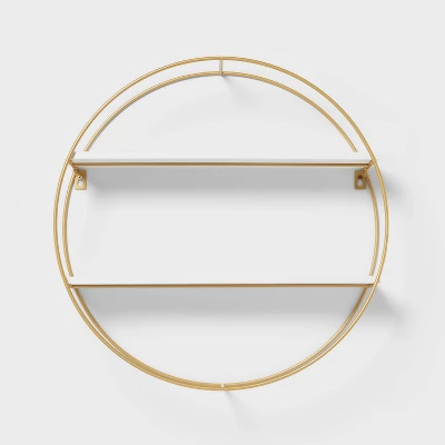 Kids' Round Shelf With Gold Wire - Pillowfort™ 4 Kids' Round Shelf With Gold Wire - Pillowfort™ - Image 2