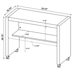 3pc Skeena Office Desk Set Cappuccino - Coaster -Smart Office Sets GUEST d720eb45 7dc4 403e 93ab e7d2e7418c80