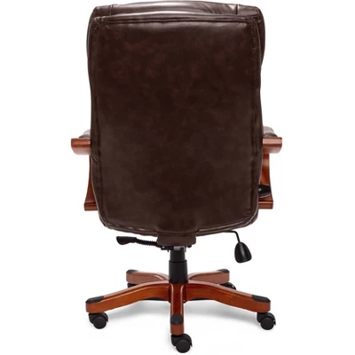 Big And Tall Executive Office Chair With Upgraded Wood Accents - Serta 7 Big And Tall Executive Office Chair With Upgraded Wood Accents - Serta - Image 5