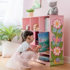 Magic Garden Adjustable Cube Bookshelf Pink - Fantasy Fields By Teamson Kids -Smart Office Sets GUEST da5bbed4 7d4e 4438 a25f 86dae1142056