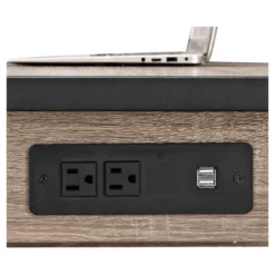 60" Industrial Transitional Tech Desk With USB - Saracina Home -Smart Office Sets GUEST dafb610c 7c51 4666 bc1f 776320eeea76