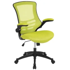 Emma And Oliver Mid-Back Mesh Swivel Ergonomic Task Office Chair With Flip-Up Arms -Smart Office Sets GUEST dbf0077b ca14 4623 949b e54b94bbb053