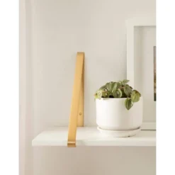 27.5" X 8.2" 2pk Soloman Wooden Shelf Set With Brackets - Kate & Laurel All Things Decor -Smart Office Sets GUEST dc4bff88 100e 42bd 99e0 ec0dd2f73e0f