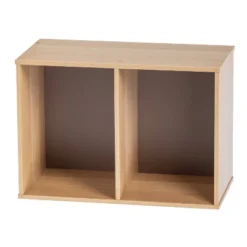 IRIS 2 Tier Wood Storage Shelf Brown/White -Smart Office Sets GUEST dc67deca 7648 492c 8545 a223ad2d297a