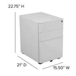 Flash Furniture Modern 3-Drawer Mobile Locking Filing Cabinet With Anti-Tilt Mechanism And Hanging Drawer For Legal & Letter Files 21 Flash Furniture Modern 3-Drawer Mobile Locking Filing Cabinet With Anti-Tilt Mechanism And Hanging Drawer For Legal & Letter Files -Smart Office Sets GUEST df2d88db 150f 4c04 a505 d0483b1c06ae