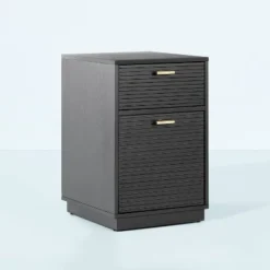 Grooved Wood 2-Drawer Vertical Filing Cabinet - Hearth & Hand™ With Magnolia -Smart Office Sets GUEST e034e7e0 1c84 4379 8caa e39d0a79a977