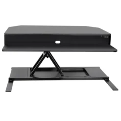 FlexPro Premier Electric Height Adjustable Corner Desk – 39.25” Standing Desk Converter – Black – Stand Steady -Smart Office Sets GUEST e0b5c7d0 c597 440a b0b9 805203e18727