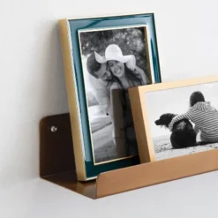 2pc Mezzo Modern Metal Ledge Shelf Set Gold - Kate & Laurel All Things Decor -Smart Office Sets GUEST e23b9435 ab16 473b a729 4e8ba7dfcd5d