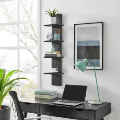 39.5" X 9" Utility 4-Tier Column Spine Shelf - Danya B. 23 39.5" X 9" Utility 4-Tier Column Spine Shelf - Danya B. -Smart Office Sets GUEST e2697f65 3005 43ab b7e1 658f020cf316