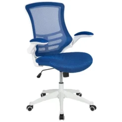 Emma And Oliver Mid-Back Mesh Swivel Ergonomic Task Office Chair With Flip-Up Arms -Smart Office Sets GUEST e421e42c 6d69 40d8 bd89 46a6f1f898eb
