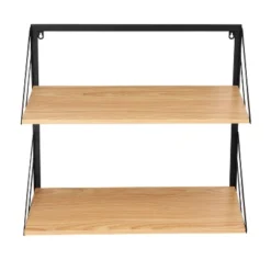 Honey-Can-Do 2 Tier Laundry Shelf With Wood Light Oak -Smart Office Sets GUEST e756969b 814a 4383 ba11 2b7c3663e3d7