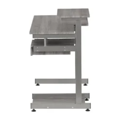 Complete Computer Workstation Desk Gray - Techni Mobili -Smart Office Sets GUEST e93d23f5 9245 4c07 8e0d 0954a3a9f9a3