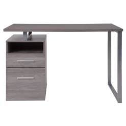Emma And Oliver Desk With Two Drawers And Metal Frame -Smart Office Sets GUEST e9aa2bde 9cf6 4d65 8366 bc1cbf90747d