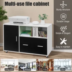 Costway Lateral File Cabinet Mobile Storage Shelves Printer Stand Legal/Letter -Smart Office Sets GUEST ebe8ce99 2439 47cb b068 319e56133baf