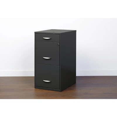Space Solutions 18" Deep 3 Drawer Metal Organizer File Cabinet With Pencil Drawer 8 Space Solutions 18" Deep 3 Drawer Metal Organizer File Cabinet With Pencil Drawer - Image 6
