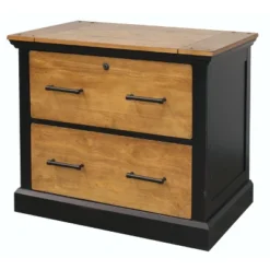 Toulouse File Cabinet Honey/Black - Martin Furniture -Smart Office Sets GUEST ee372512 3a4a 46db a996 5335f1cddb9f