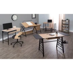 Craft Desk Wood Light Brown - Studio Designs -Smart Office Sets GUEST f0669e56 9bb3 4648 af5c 7d008a312e9d