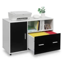 Costway Lateral File Cabinet Mobile Storage Shelves Printer Stand Legal/Letter -Smart Office Sets GUEST f1ce41f9 af15 4e28 b003 189fc034d1b3