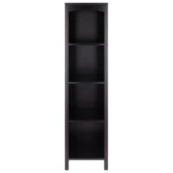 55.98" Terrace 5 Tier Bookshelf Espresso Brown - Winsome