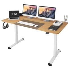 Tangkula 55" Electric Standing Desk Height Adjustable Home Office Table W/ Hook -Smart Office Sets GUEST f2202f0b 5a5a 4138 977d e8fe4ed044aa