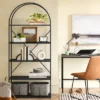 72" Glasgow Metal Arch Bookshelf Black - Threshold™ -Smart Office Sets GUEST f2bccea0 311b 4518 9d3a 17a359449c07