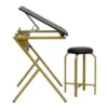 2pc Stellar Drawing Table With 36" Adjustable Top With Stool Set Black/Gold - Studio Designs -Smart Office Sets GUEST f35fb968 840c 452c 80ef 395c5ef2c22a