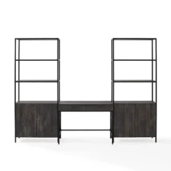 3pc Jacobsen Desk And Large Etagere Set Brown Ash - Crosley 24 3pc Jacobsen Desk And Large Etagere Set Brown Ash - Crosley -Smart Office Sets GUEST f4161b38 f495 4b96 aaf4 611866ed1c84