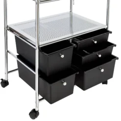 Honey-Can-Do 5 Drawer Rolling File Cart Black -Smart Office Sets GUEST f48a761b fe08 48ba b4cd c32bb1618795