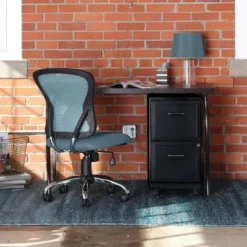 Space Solutions 18" Deep 2 Drawer Mobile Letter Width Vertical File Cabinet -Smart Office Sets GUEST f49f9316 d689 4789 83d2 da2109034ef3