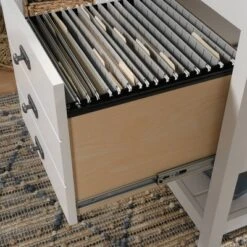 Cottage Road Computer Desk Soft White - Sauder -Smart Office Sets GUEST f56f4641 5835 457a 8acf 2ea00e00bd2e