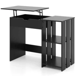 Costway Lift Top Computer Desk Standing Desk With Hidden Compartments & Storage Shelves -Smart Office Sets GUEST f61879b5 14b7 47bd 8562 3aaeeaa7489c