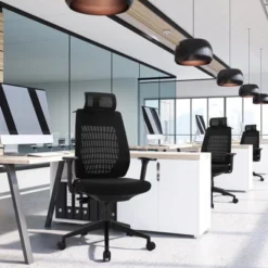 Costway High Back Mesh Office Chair Swivel Reclining Task Chair W/Clothes Hanger -Smart Office Sets GUEST f65aaec6 9346 4f6b 81f5 b7313a04acf6