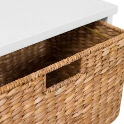 BirdRock Home Seagrass 2-Tier File Cubby Cabinet - Natural -Smart Office Sets GUEST f7f02827 abbe 4747 9d2e 8b072d168867