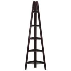 5 Shelf Corner Ladder Bookcase - Flora Home -Smart Office Sets GUEST f9b1ea93 b444 4243 9864 77829e5a7d64