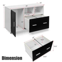 Costway Lateral File Cabinet Mobile Storage Shelves Printer Stand Legal/Letter -Smart Office Sets GUEST fa8ea9e2 1cae 4d6a 98ec 3970d7f6004b