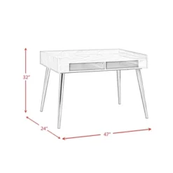 Ravyn Desk White Marble - Picket House Furnishings -Smart Office Sets GUEST fb1256c1 27c2 4186 adfe 240ff062cb32