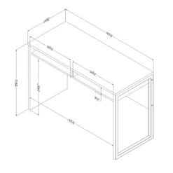 Interface Desk Pure White - South Shore -Smart Office Sets GUEST ffed9efd 9028 4a71 b9f2 50a790359f07
