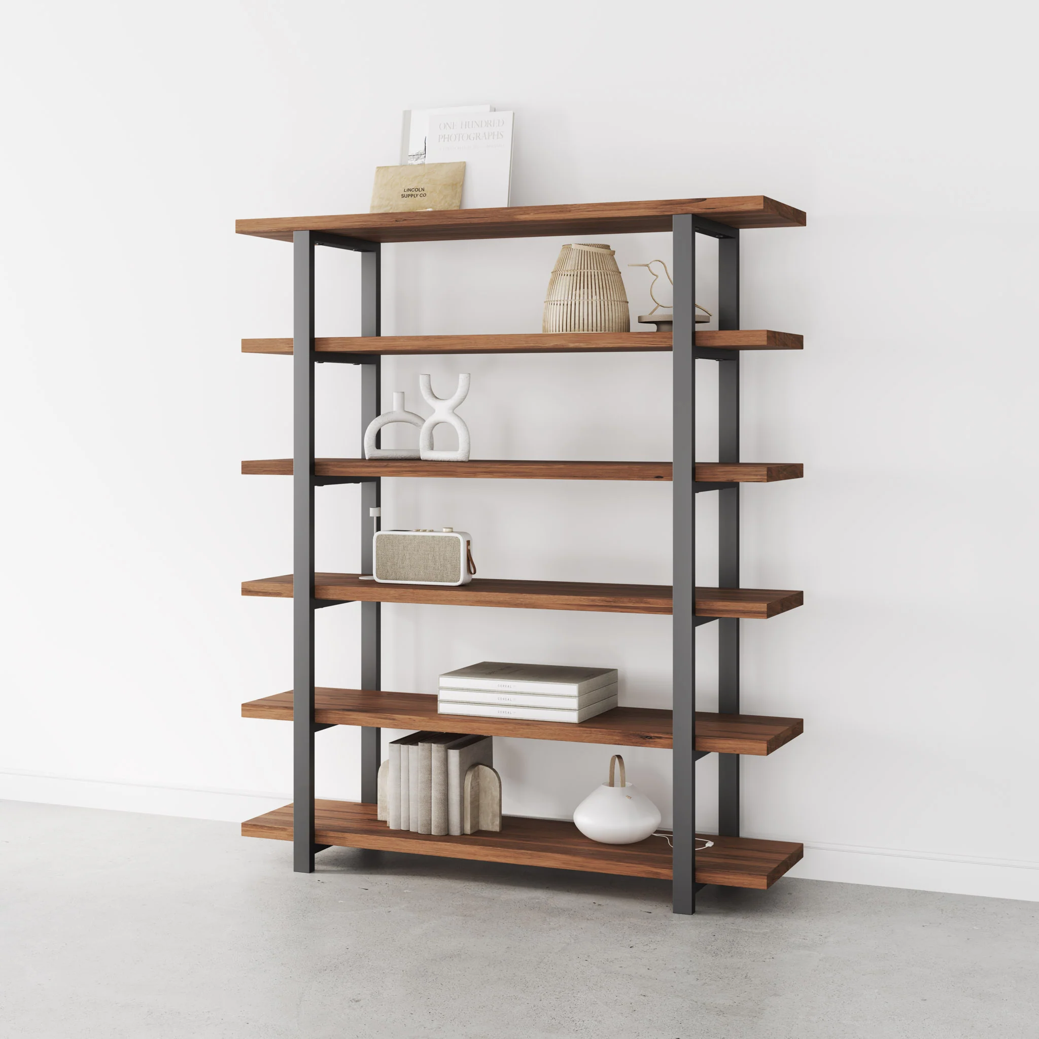 Smart Office Sets -Smart Office Sets milano modern walnut bookshelf